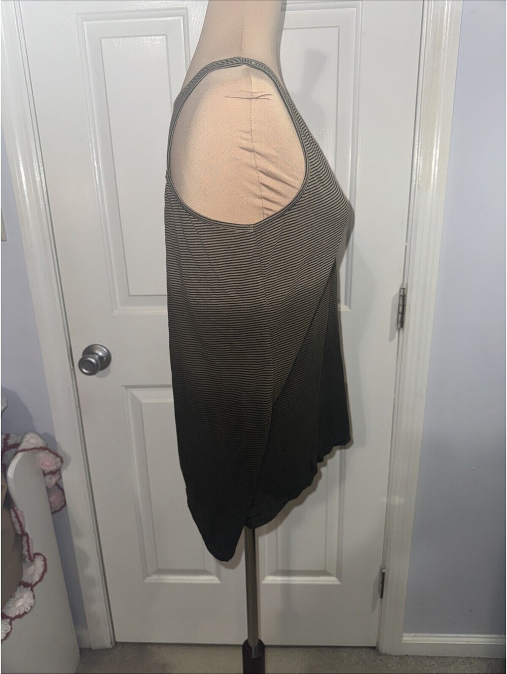 PrAna Women's Brown Ombre Striped Organic Cotton Helena Tank Top Medium - Picture 6 of 7